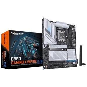 Mainboard | GIGABYTE | Intel B860 Express | LGA1851 | ATX | Memory DDR5 | Memory slots 4 | 1xPCI-Express 16x | 2xM.2 | 1xHDMI | 1xDisplayPort | 1xAudio-In | 1xAudio-Out | 1xMicrophone | 5xUSB 2.0 | 3xUSB 3.2 | 1xUSB-C | 1xRJ45 | B860GAMINGXWIFI6E1.0