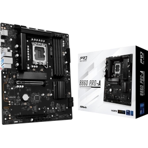 Mainboard | ASROCK | Intel B860 Express | LGA1851 | ATX | Memory DDR5 | Memory slots 4 | 1xHDMI | 1xDisplayPort | 1xAudio-In | 1xAudio-Out | 1xMicrophone | 2xUSB 2.0 | 6xUSB 3.2 | 1xUSB-C | 1xRJ45 | B860PRO-A