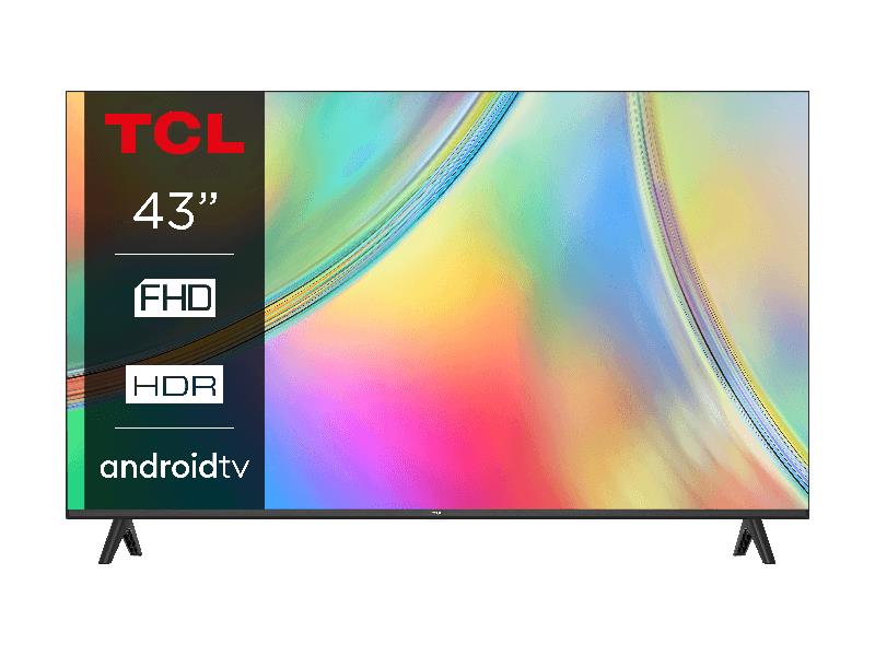 TV Set | TCL | 43" | 1920x1080 | Wireless LAN | Bluetooth | Android TV | Black | 43S5400A