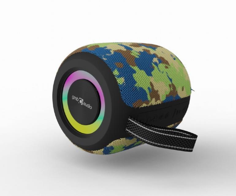 Portable Speaker | GEMBIRD | Camouflage | Portable/Wireless | Bluetooth | SPK-BT-LED-05-CM