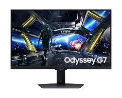 LCD Monitor | SAMSUNG | Odyssey G7 | 27" | Gaming | Panel IPS | 3840x2160 | 16:9 | 144Hz | 1 ms | Speakers | Swivel | Pivot | Height adjustable | Tilt | Colour Black | LS27DG702EUXDU