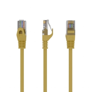 PATCH CABLE CAT6 UTP 0.25M/YELLOW PP6U-0.25M/Y GEMBIRD