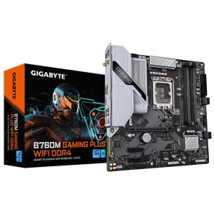 Mainboard | GIGABYTE | Intel B760 Express | LGA1700 | Micro-ATX | Memory DDR4 | Memory slots 4 | 2xPCI-Express 3.0 1x | 1xPCI-Express 4.0 16x | 2xM.2 | 1xHDMI | 1xDisplayPort | 2xUSB 2.0 | 1xUSB 3.2 | 1xUSB-C | 1xPS/2 | 1xOptical S/PDIF | 1xRJ45 | 3xAudio