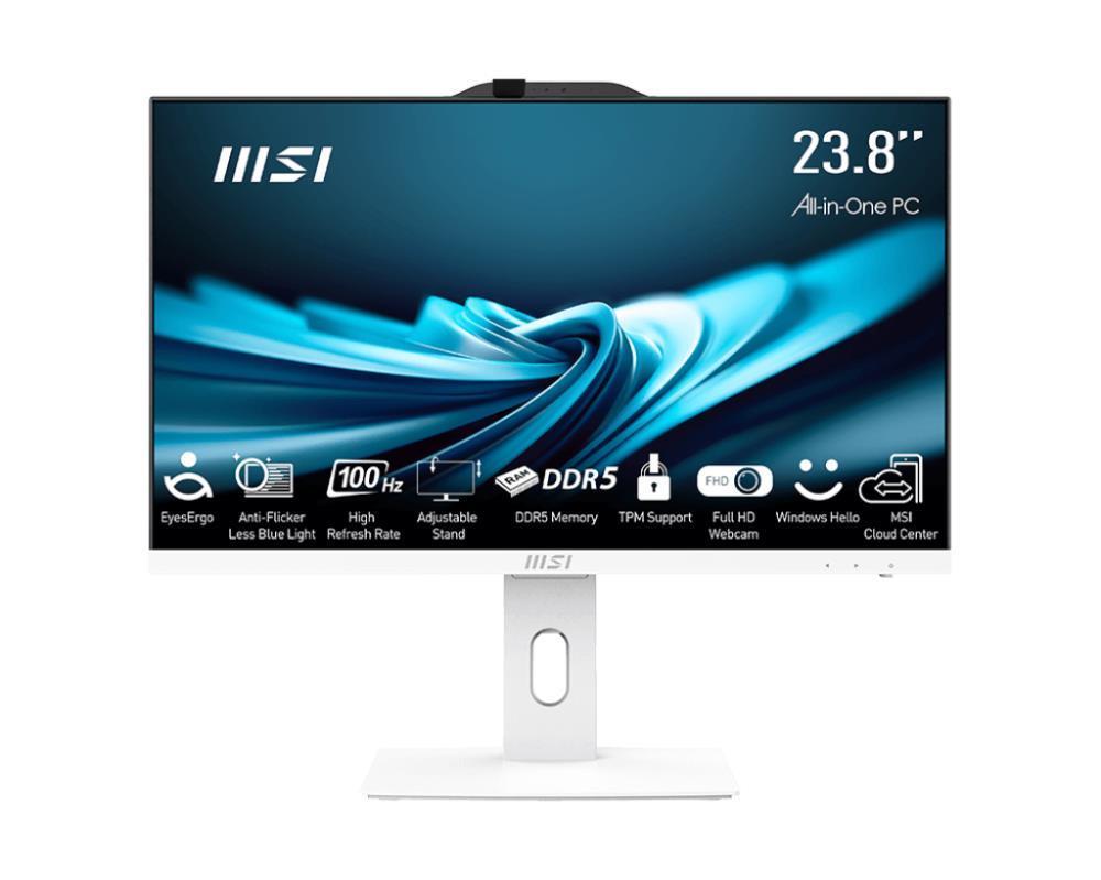 Monoblock PC | MSI | PRO | AP241P 14M | Business | All in One | CPU Core i5 | i5-14400 | 2500 MHz | Screen 23.8" | RAM 16GB | DDR5 | 5600 MHz | SSD 500GB | Graphics card Intel UHD Graphics | Integrated | Windows 11 Pro | Colour White | PROAP242P14M-8