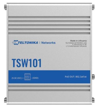 Switch | TELTONIKA | TSW101 | 5xRJ45 | PoE ports 4 | 60 Watts | TSW101