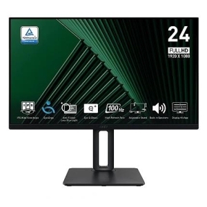 LCD Monitor | MSI | PRO MP245PG | 23.8" | Business | Panel IPS | 1920x1080 | 16:9 | 100Hz | Matte | 1 ms | Swivel | Pivot | Height adjustable | Tilt | Colour Black | PROMP245PG