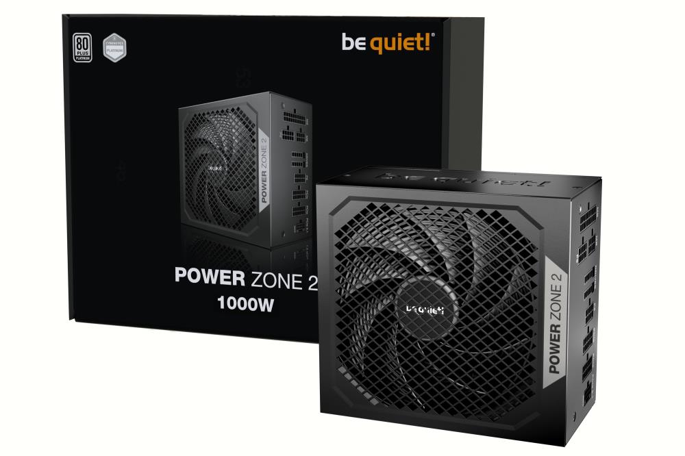 Power Supply | BE QUIET | POWER ZONE 2 | 1000 Watts | Peak Power 1070 Watts | Efficiency 80 PLUS PLATINIUM | MTBF 100000 hours | BP008EU