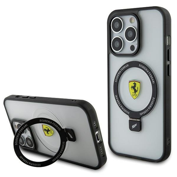 Ferrari Ring Stand MagSafe Back Case Защитный Чехол для Apple iPhone 15 Pro Max