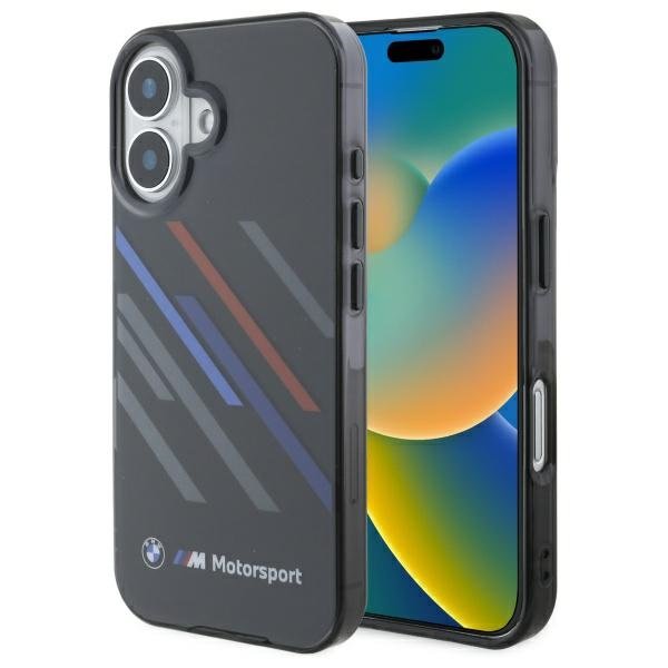 BMW Motorsport IML Random Stripes Защитный Чехол для Apple iPhone 16