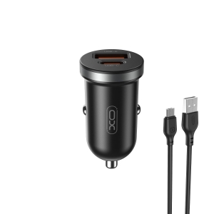 XO CC56 Car charger PD 30W + microUSB