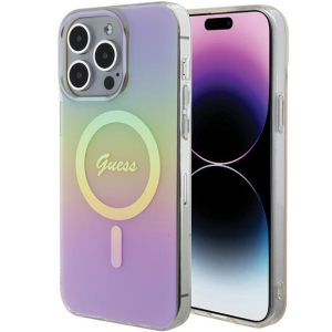 Guess  IML MagSafe Iridescent Case for Apple iPhone 15 Pro