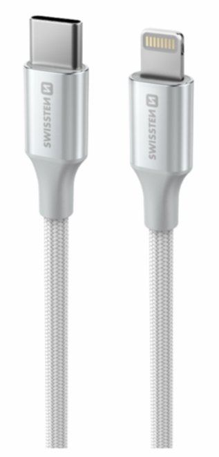 Swissten Textile II USB-C - Lightning Kабель для передачи данных и зарядки 1.5m