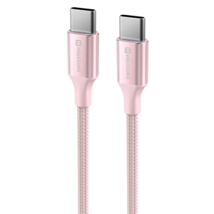 Swissten Textile II USB-C - USB-C Kабель для передачи данных и зарядки 1.5m