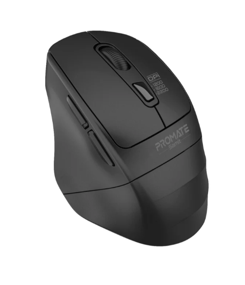 Promate Samit Silent Click Ergonomic Wireless Mouse 2.4GHz / 2200 DPI