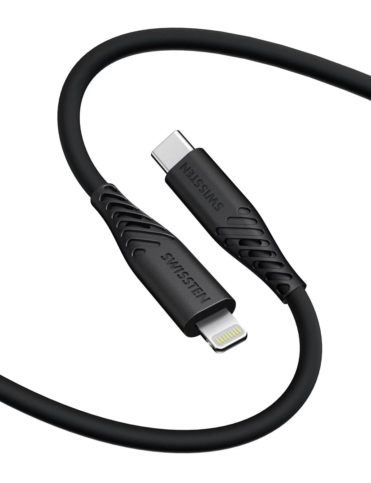 Swissten Soft Silicone USB-C - Lightning 60W Кабель для передачи данных и зарядки 1.5m