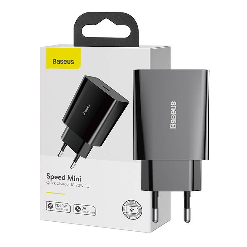 Baseus Speed Mini Quick Charger USB-C Зарядное устройство 20W