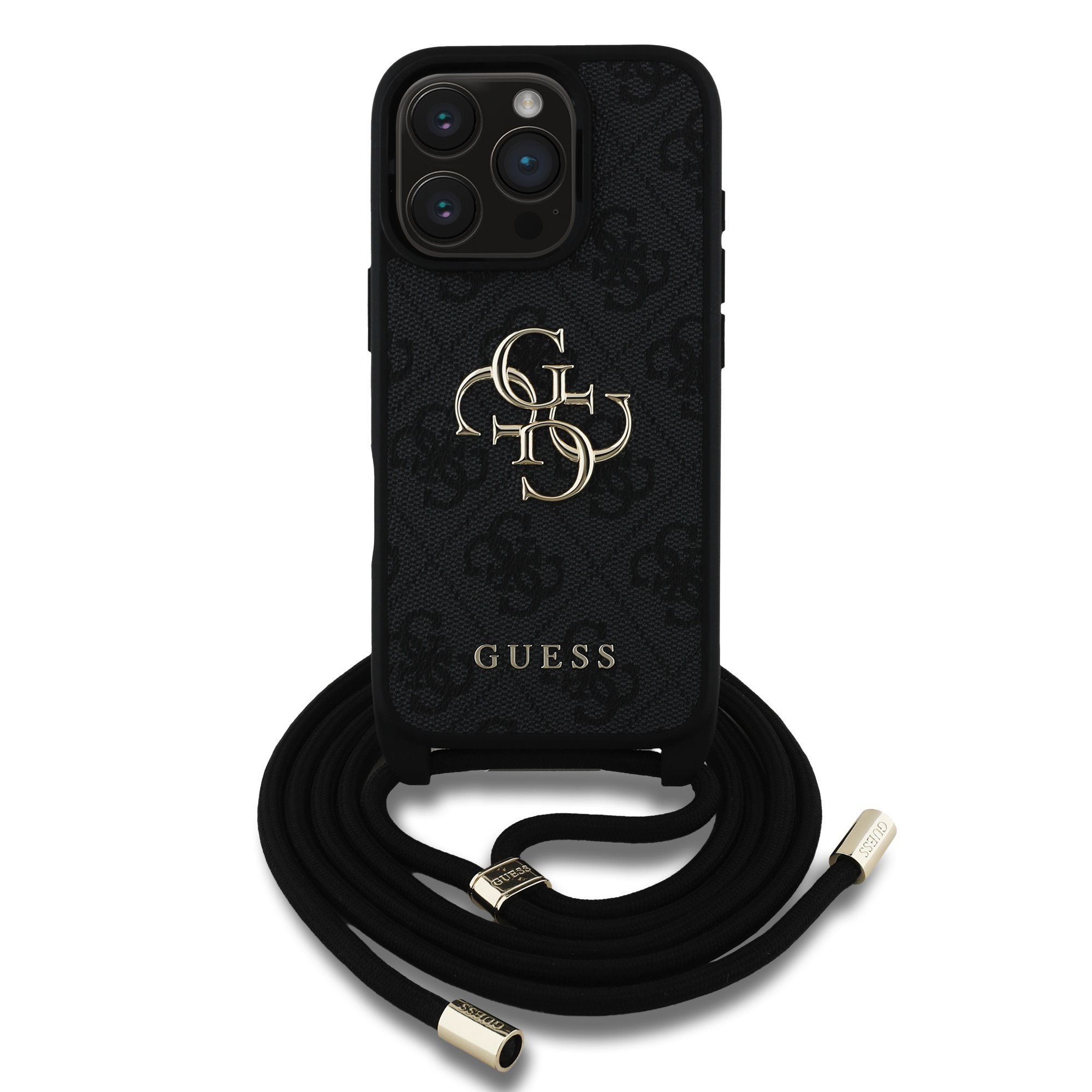 Guess GUHCP16LP4GMGCRK PU 4G Metal Logo Crossbody Strap Чехол для Apple iPhone 16 Pro