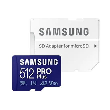 Samsung PRO Plus 512 GB MicroSDXC UHS-I Class 10 Memory Card