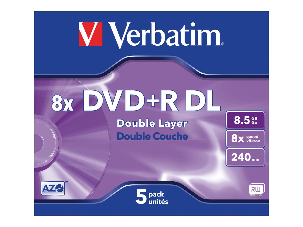 Verbatim 43541 Матрицы 5x DVD+R DL / 8.5GB