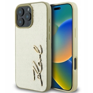 Karl Lagerfeld Metal Signature Защитный Чехол для Apple iPhone 16 Pro