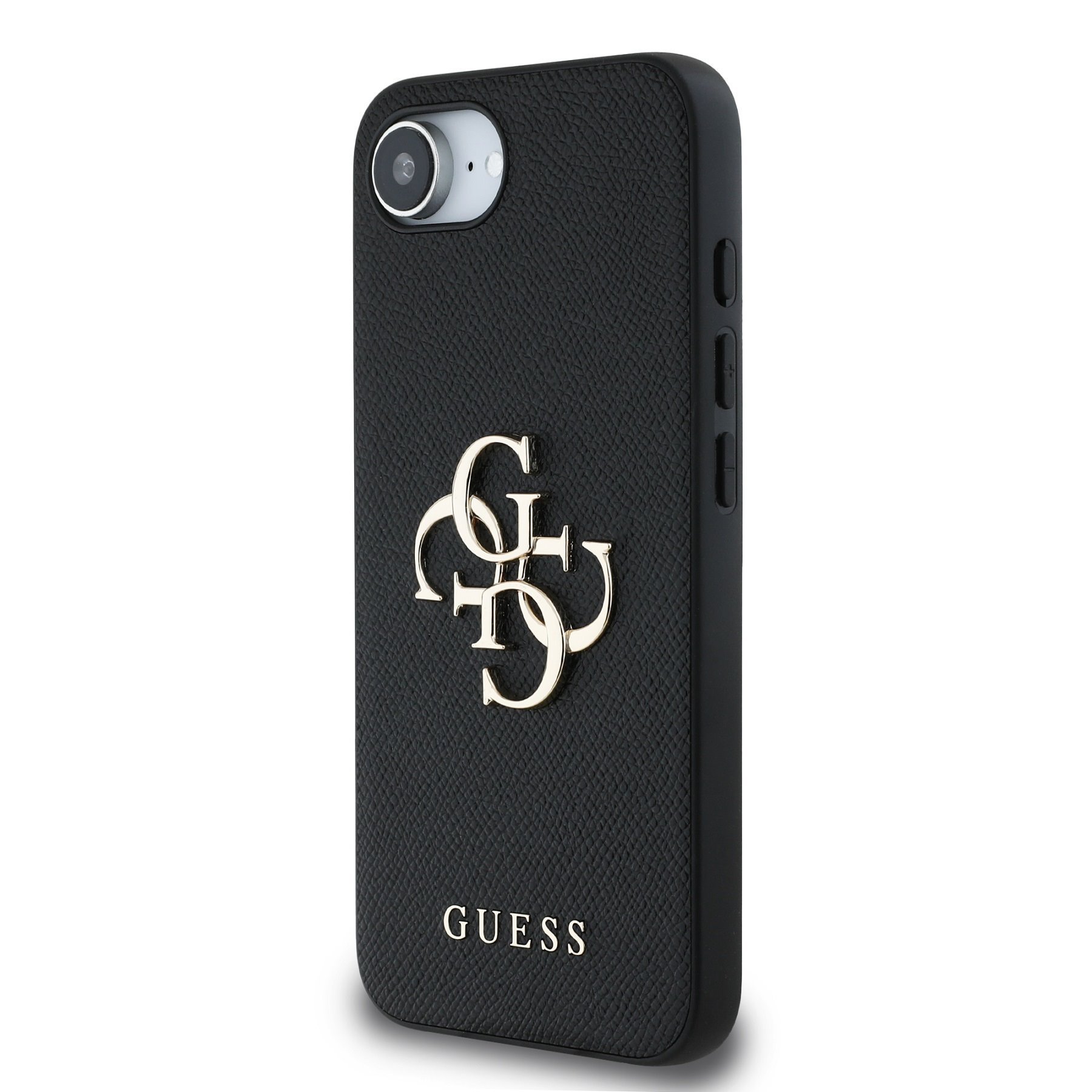 Guess PU Grained 4G Metal Logo Case for Apple iPhone 16e