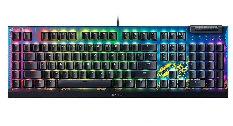 Razer BlackWidow V4 X - Fortnite Edition Gaming Keyboard