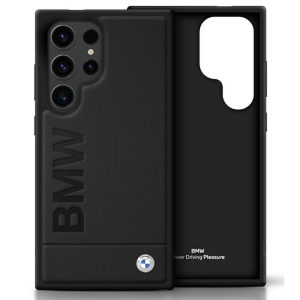 BMW Leather Big Wordmark Case for Samsung Galaxy S25 Ultra