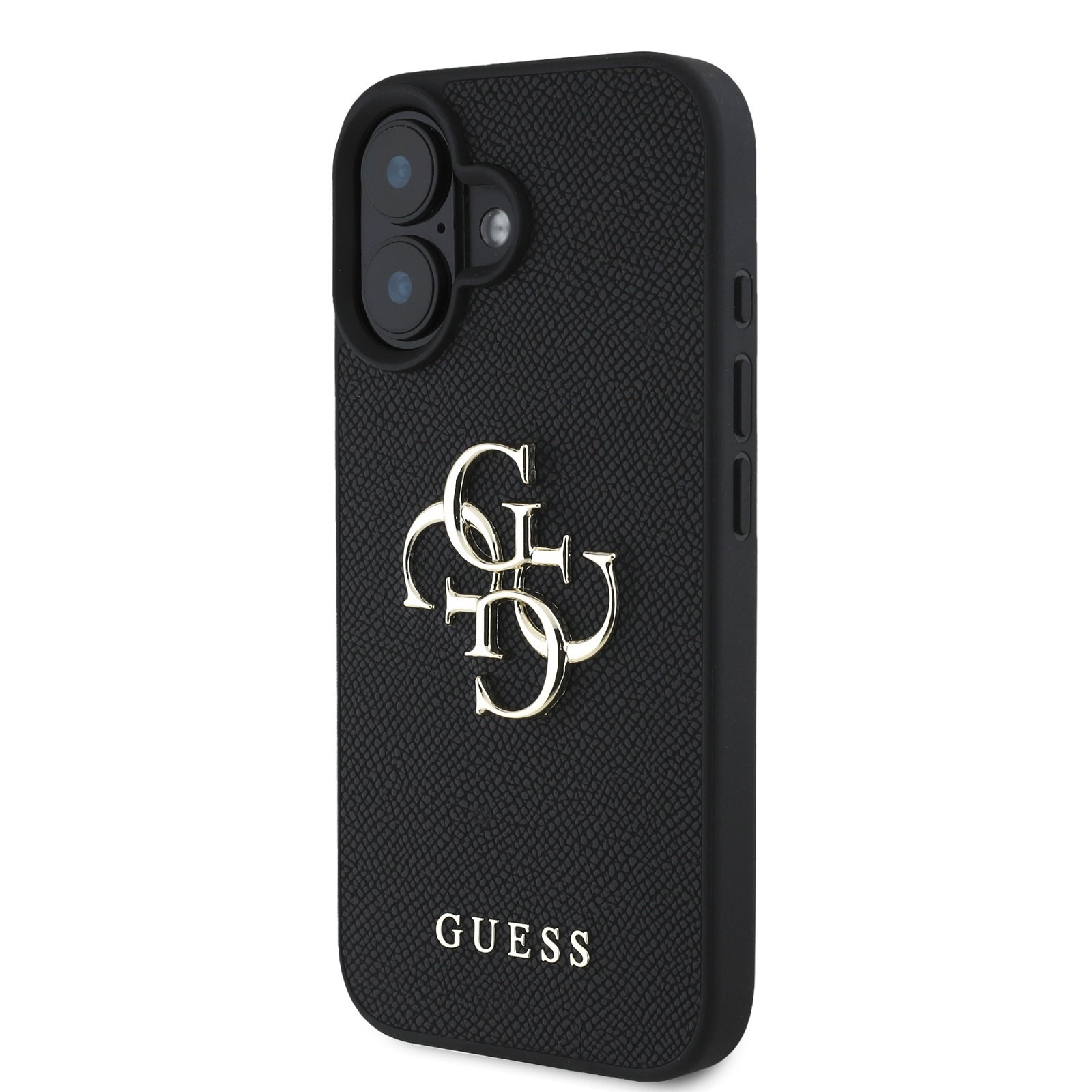 Guess PU Grained 4G Metal Logo Case  Чехол для Apple iPhone 16