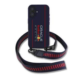 Red Bull Silicone Vertical Logo MagSafe Case + Crossbody Strap Чехол и ремешок через плечо  для Apple iPhone 16