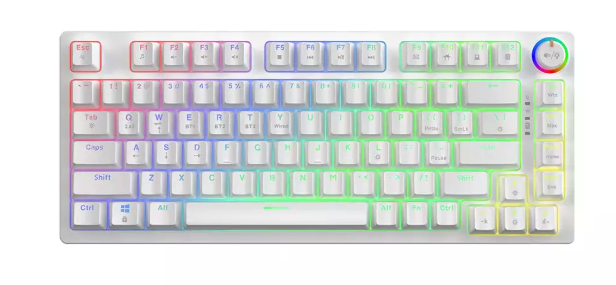 Savio Phenix WHITE GAT YELLOW Mechanical Kлавиатура Игровая USB + Bluetooth