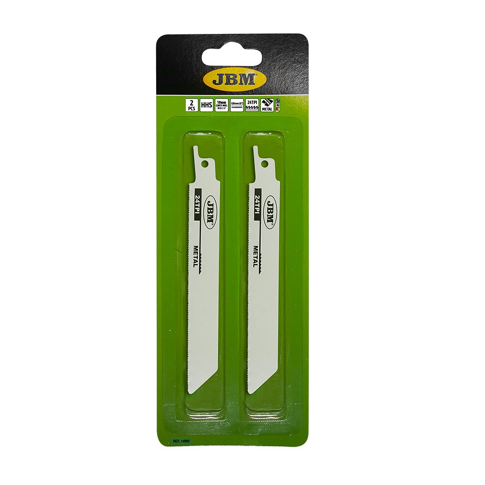 2-TK TIIGERSAE / TIKKSAE TERA 150MM 24TPI METALLILE (60019) HSS JBM