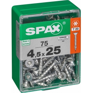PUIDUKRUVI 4.5X25 WIROX KATE. T20. 4CUT LÕIKEOTS (75TK) MADE IN GERMANY SPAX