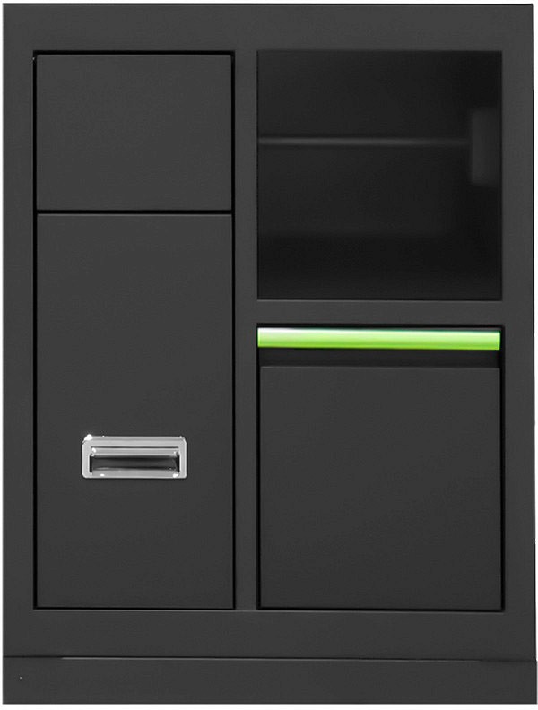 TÖÖKOJA TÖÖKOHA MOODUL PABERIRULL / PRÜGIKAST. MUST / ROH JBM*