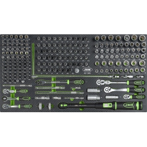 212-OS. 3 / 8"+1 / 4" PADRUNITE. OTSIKUTE + MOMENTVÕTME KOMPLEKT JBM