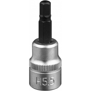 3 / 8" PADRUNOTSIK KUUSKANT HEX 5.5MM. SATIN CR-VAN. RIPUTUSPAKEND JBM