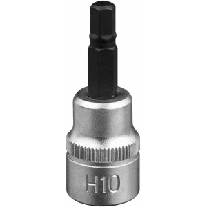 3 / 8" PADRUNOTSIK KUUSKANT HEX 10MM. SATIN CR-VAN. RIPUTUSPAKEND JBM
