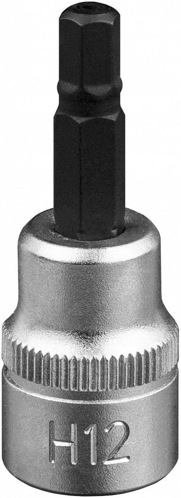 3 / 8" PADRUNOTSIK KUUSKANT HEX 12MM. SATIN CR-VAN. RIPUTUSPAKEND JBM