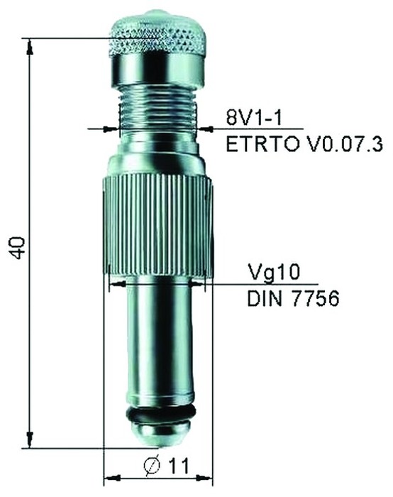 VENTIIL TR595 / CH-1 KAELUSMUTRIGA