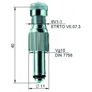 VENTIIL TR595 / CH-1 KAELUSMUTRIGA