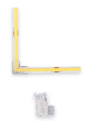 LED RIBA L JÄTKUÜHENDUS 8MM ÜHEVÄRVILISELE RIBALE KOBI