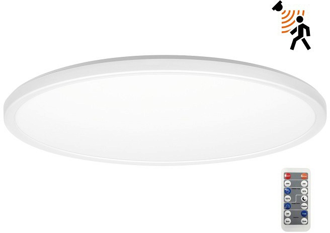 230V LED PLAFOON / VALGUSTI NIVERA ANDUR+ PULT VALGE 32W 3CCT IP54 KOBI