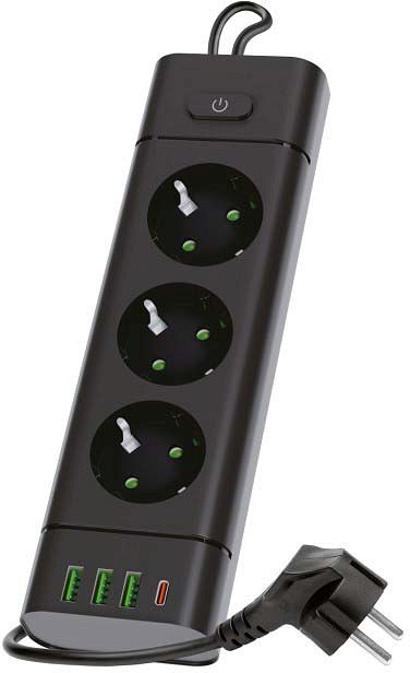 PIKENDUSJUHE 3-PESA+3USB+USB-C 3 M MUST KOBI PRO