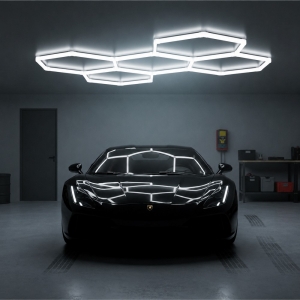 230V LED DETAILING KÄRGVALGUSTI / HEXLINE  / 21600LM / 6500K / IP20. 2008X3000MM KOBI