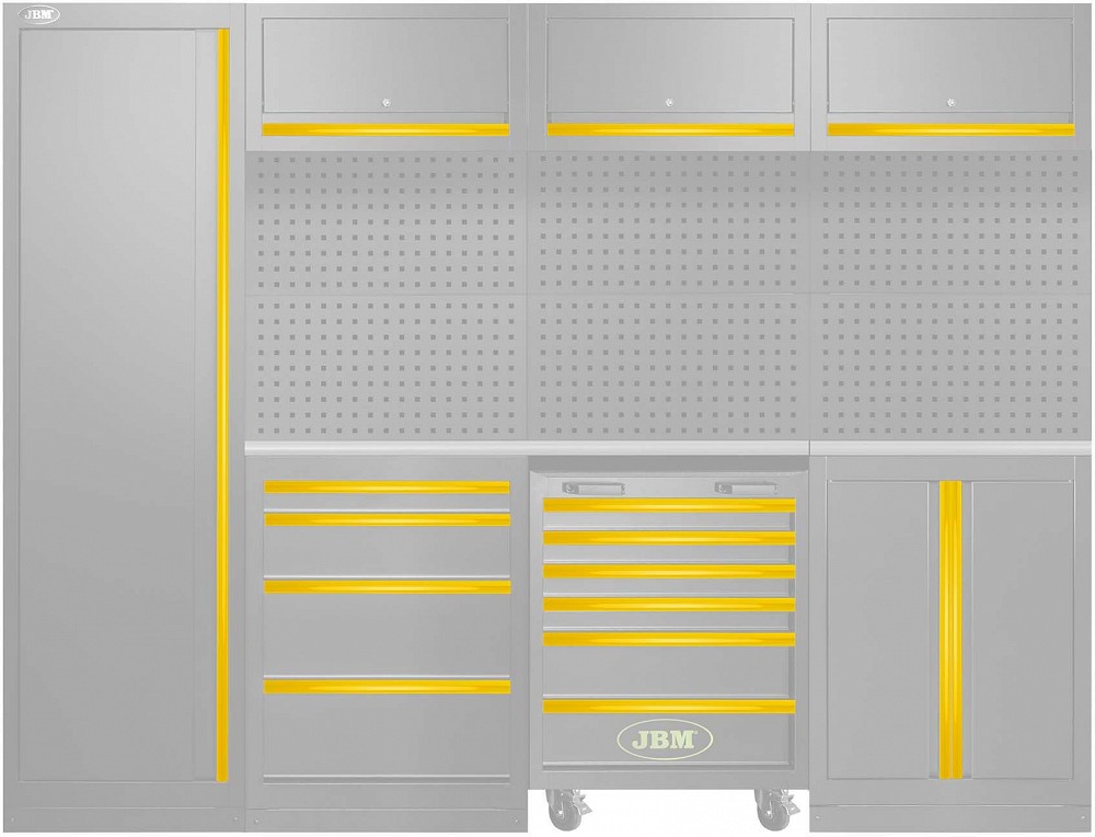 18-MOODULITE VÄRVIPANEELIDE KOMPLEKT (SERIE446. 54327J) KOLLANE JBM