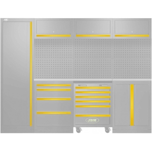 18-MOODULITE VÄRVIPANEELIDE KOMPLEKT (SERIE446. 54327J) KOLLANE JBM
