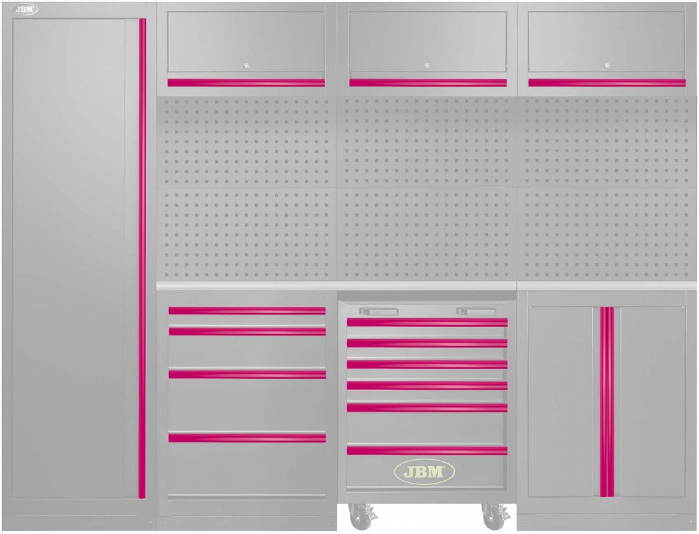 18-MOODULITE VÄRVIPANEELIDE KOMPLEKT (SERIE446. 54327J) ROOSA JBM