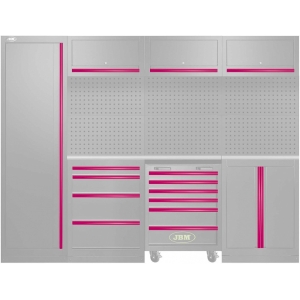 18-MOODULITE VÄRVIPANEELIDE KOMPLEKT (SERIE446. 54327J) ROOSA JBM