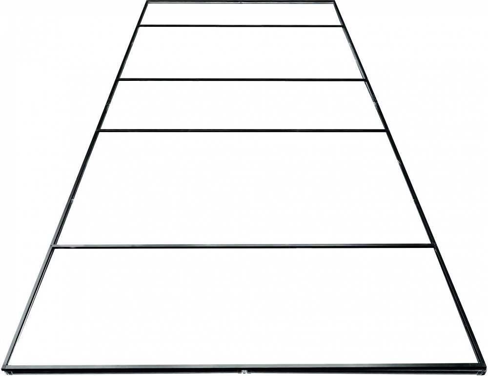 LED DETAILING KÄRGVALGUSTI / HEXAGON TERASEST HOIDERAAM 4800X2390MM JBM