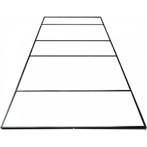 LED DETAILING KÄRGVALGUSTI / HEXAGON TERASEST HOIDERAAM 4800X2390MM JBM