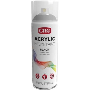 CRC ACRYL RAL +600C MUST HI-TEMP KUUMAKINDEL VÄRV 400ML / AE
